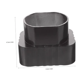 DOITOOL Sturdy Rain Gutter Downspout Adapter Easy Install Gutter Drainage Connector Wide Mouth Design 1pc