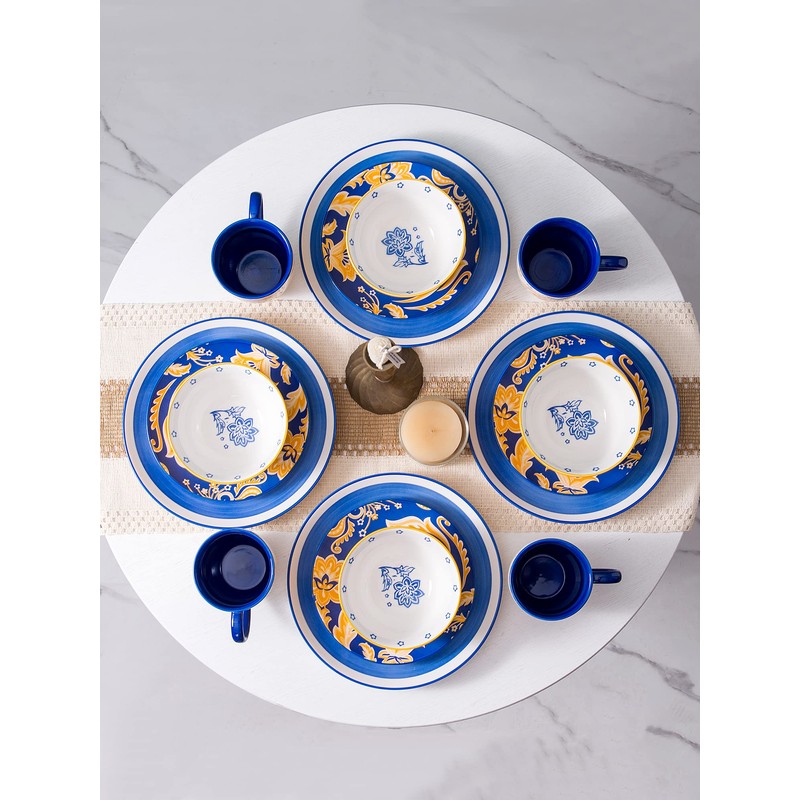 Wisenvoy Plates and Bowls Sets Dish Set Ceramic Dinnerware Sets