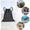 Drawstring Backpack Zippered Water Resistant Sports Sackpack Gym Sack Gym