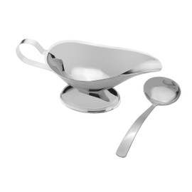 Towle Living Stainless Steel Set, Ladle, Gravy Boat with Pour Spout, 8 Ounce