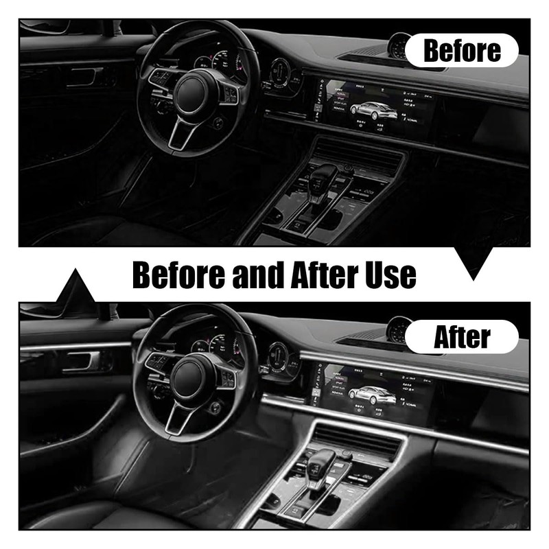 EL Wire Interior Car LED Strip Lights, USB Car Neon
