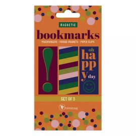 TF Publishing Magnetic Boomarks Set of 3 Use as Fridge Magnets, Page Markers, or Paper Clips