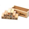 Youkwer 12 Pcs Mini Cute Wooden Rubber Stamps DIY Diary