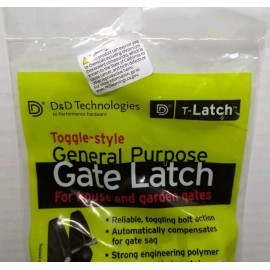 D & D Technologies Gate Latch D & D Technologies T-Latch General Purpose TL01 Toggle Lock Black NEW