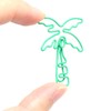 100pcs Paper Clips Portable Mini Electroplating Green Tree Pink Strawberry