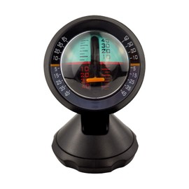 Black Adjustable Ball Night Vision Compass with Slope Meter, Boat Compass Dash Mount, Adjustable Dash Car Compass for Car Marine Boat Ship