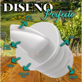 J.H. Company Set 3pcs Dosificador Vertedor Hermetico Plastico 10068