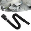 Basin Pipe Plastic Black One Piece Anti Clogging Sink Drain