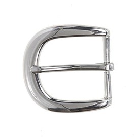 1 1/4" (34 mm) Nickel Free Single Prong Horseshoe Belt Buckle, Silver