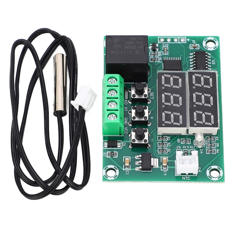 Digital Thermostat Temperature Controller, Dual Display Module with High Accuracy