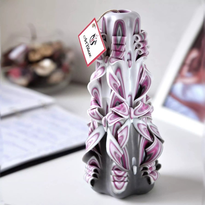 ART BLAZE Carved Candles - Unique Handmade Candles Long Burning