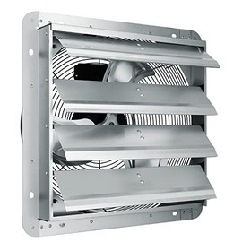 VEVOR Shutter Exhaust Fan, 16'' with Various Speeds, AC-motor, 2000 CFM, Wall Mount Attic Fan, Ventilation and Cooling for Greenhouses, Garages, Sheds, FCC