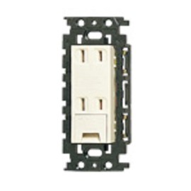 Panasonic WN15324K Embedded Insulated Double Outlet with Ground Terminal Flat Type