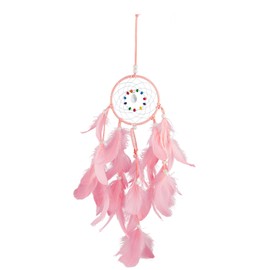 Tabanzhe DIY Dream Catcher Kit-Fairy Dreamcatcher Craft Making Supplies Indian Style Feather Pendant and Beads Wall Hanging Decorations Crafting Kit Handmade Gifts for Kids Beginners