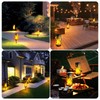 TomCare Flickering Flames Pathway Lights Solar Powered Decorative Garden Waterproof