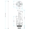 Universal Dual Flush Valve for Toilet Flush System Replacement, Adjustable