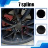 Rebvugr 7 Spline Lug Nut Socket, Wheel Lock Key Replacement