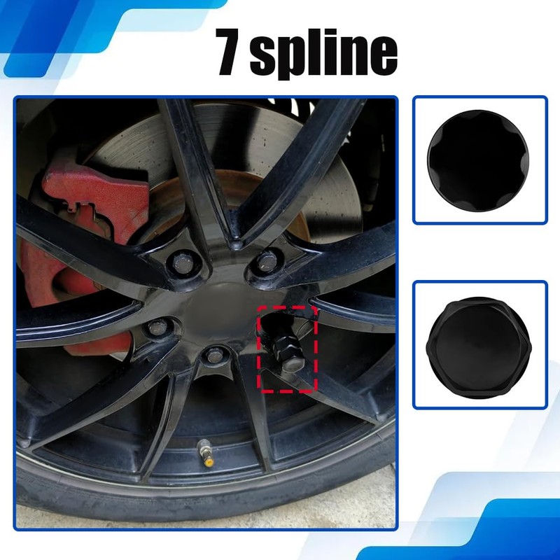 Rebvugr 7 Spline Lug Nut Socket, Wheel Lock Key Replacement