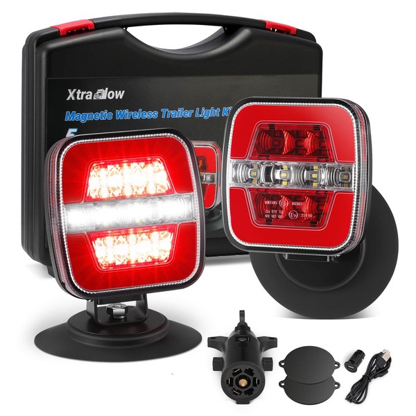 Wireless Trailer Lights Magnetic Towing Light Kit for Trailer Truck