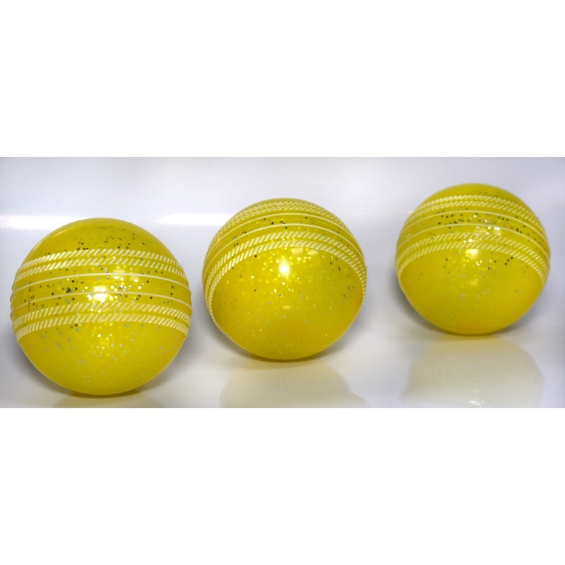 3 X Soft & Safe Glitter Cricket Balls For outdoor