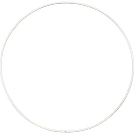 Creativ 100263 Metal Craft Rings, D: 15 cm, Circle, 10 Pieces, White