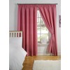 Simply Style Fuschia Thermal Backed Readymade Curtain Pair 46x72in(116x182cm)