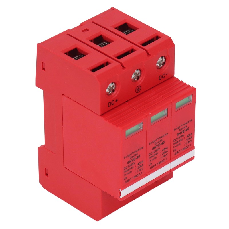 Orange Red Combiner Box Surge Protection Device Distribution Box Voltage