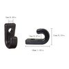 RLECS 10pcs Kayak J Hooks Black Nylon Lashing Hook Bungee