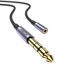 MOSWAG 6.35mm 1/4 inch to 3.5mm 1/8 inch Headphone Jack Adapter 3.28FT/1Meter,1/8 Female to 1/4 Male Extension Cable,3.5 to 6.35 Audio Cable for Mixer Guitar Piano Amplifier Speaker and More