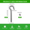 GZhaimai M6 Screw Hook 304 Stainless Steel Ring Screw Hook