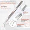 A2Z Cooking Tweezer Straight and Curved Tong Set, Tongs Precision
