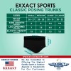 Exxact Sports Classic Bodybuilding Posing Trunks, IFBB NPC Competition Trunks