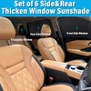 KMF Windshield Sun Shade for Nissan Rogue Accessories 2021-2024, 6PCS