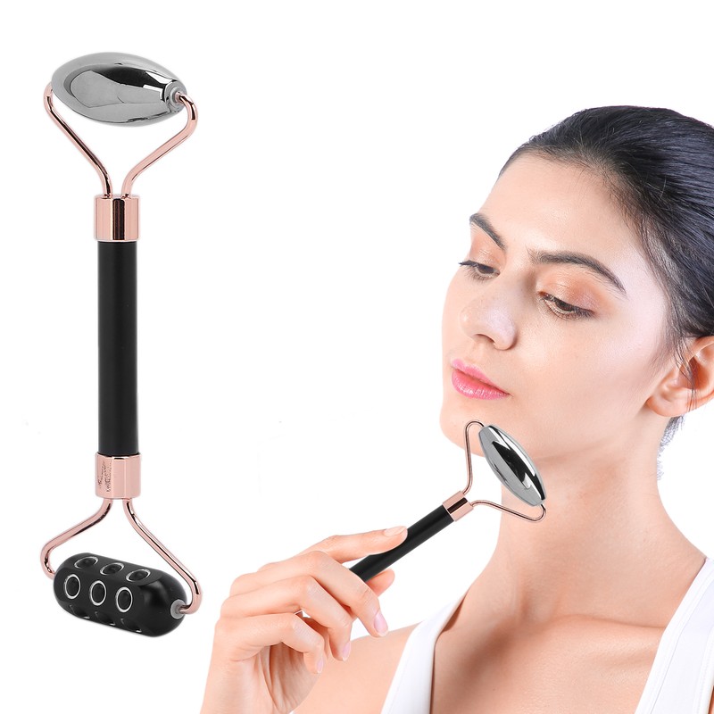 Terahertz Face Roller Power Stone Facial Beauty Roller Massager Gua