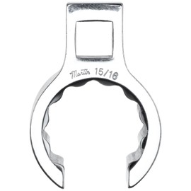 Martin BC30 Forged Alloy Steel 15/16" Opening Flare Nut 3/8" Drive Crowfoot Wrench, 12 Points Standard, 15/16" Length of Centers, Chrome Finish