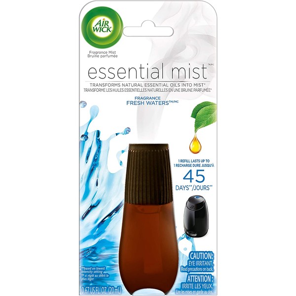 Air Wick Essential Oils Diffuser Mist Refill, Fresh Water Breeze, 1ct, Air Freshener