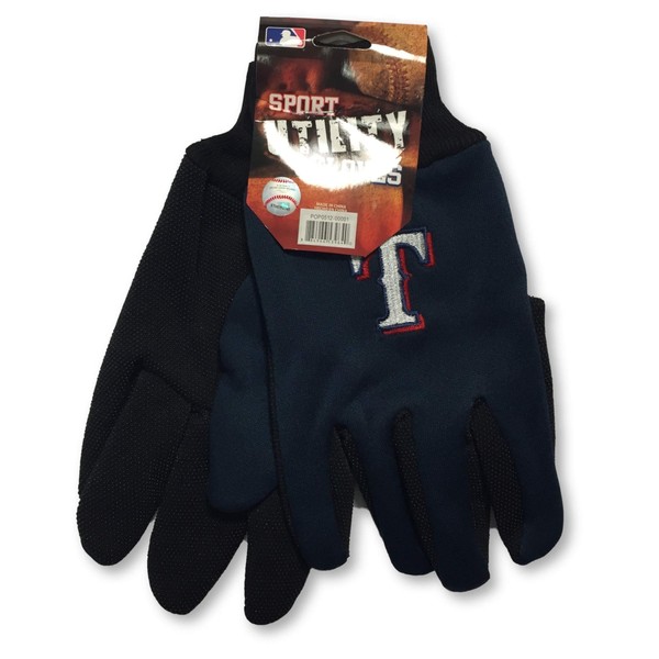 FOCO Texas Rangers 2 Tone Multi Purpose Utility Gloves