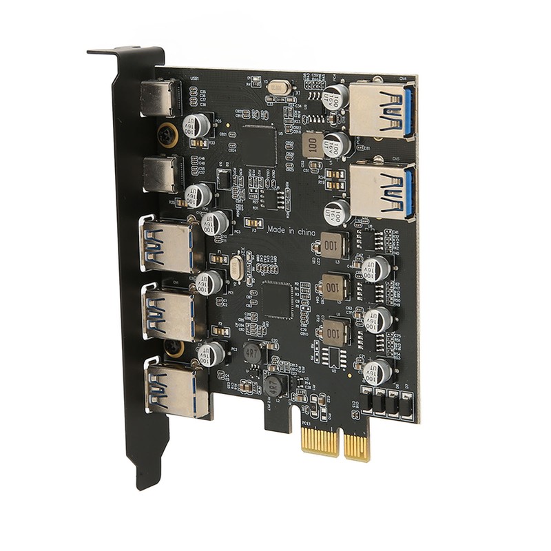 PCI E to USB Expansion Card 7 Ports 5Gbps USB
