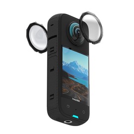 Qanuxy X3 Lens Protector V2 Tempered Glass for Insta360 X3 Accessories, Anti-Scratch Lens Cover Compatible with Insta360 X3 Camera, Bubble Free Installation for Perfect Image Quality