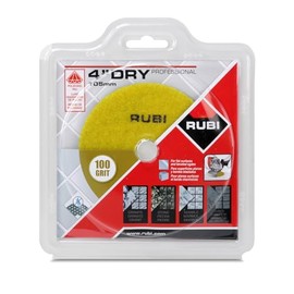 Diamond Pads Dry Polishing Ø 4" | Grain #100 for Natural Stone | Removes Scratches, Premium Cooling Technology for Dry & Wet Polishing