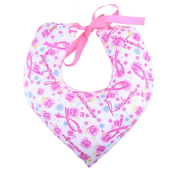 Mastectomy Armpit Pillow for Breast Cancer Lymphedema Lumpectomy Surgery Double Chest Healing Protector Post-Surgery (Rose Ribbon)