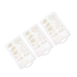 Baluue Removable Art False Nails White Fake Toe Nails Eye-catching Nail Art for Women