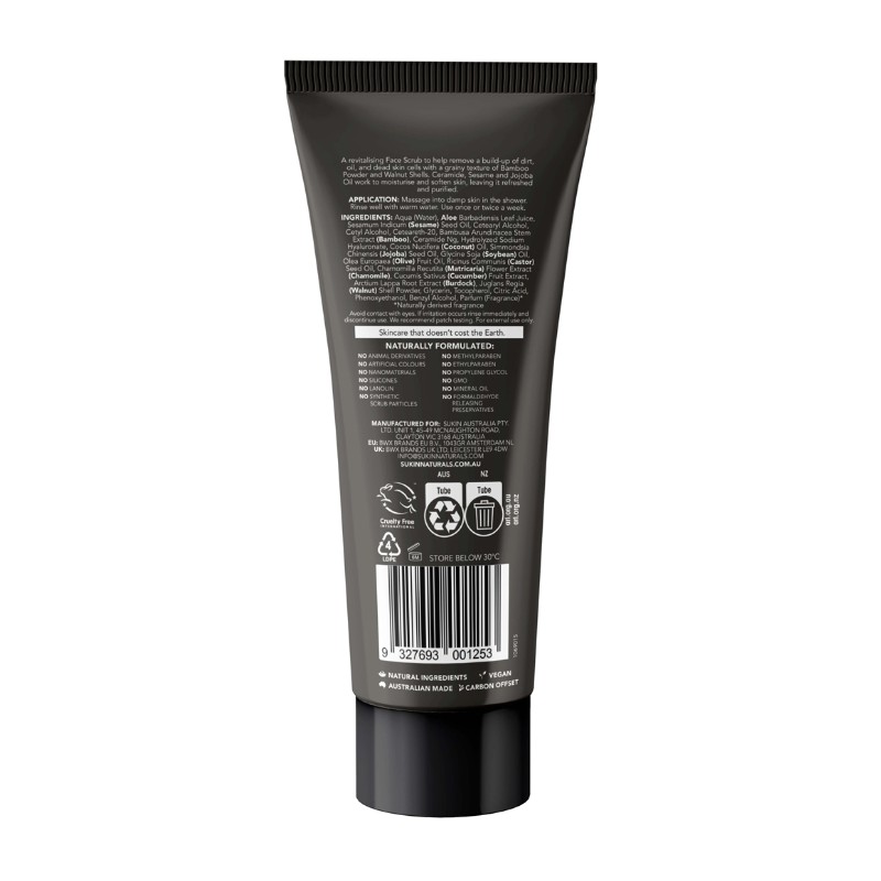Sukin for Men Face Scrub 125ml