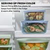 Pyrex Colors Tinted (6-PC Medium) Small/Medium Round Food Storage Container