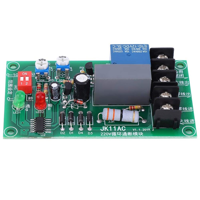 Infinite Cycle Relay Module On-Off Relay AC 100-250V Adjustable Delay