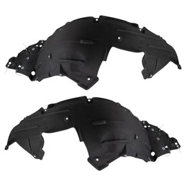 TRQ Front Inner Fender Liner Set Compatible with 2019-2022 Honda HR-V HO1248188 HO1249188