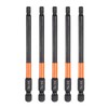 HARFINGTON 5pcs H4 Hex Head Drill Bit Wrench 4mm Metric