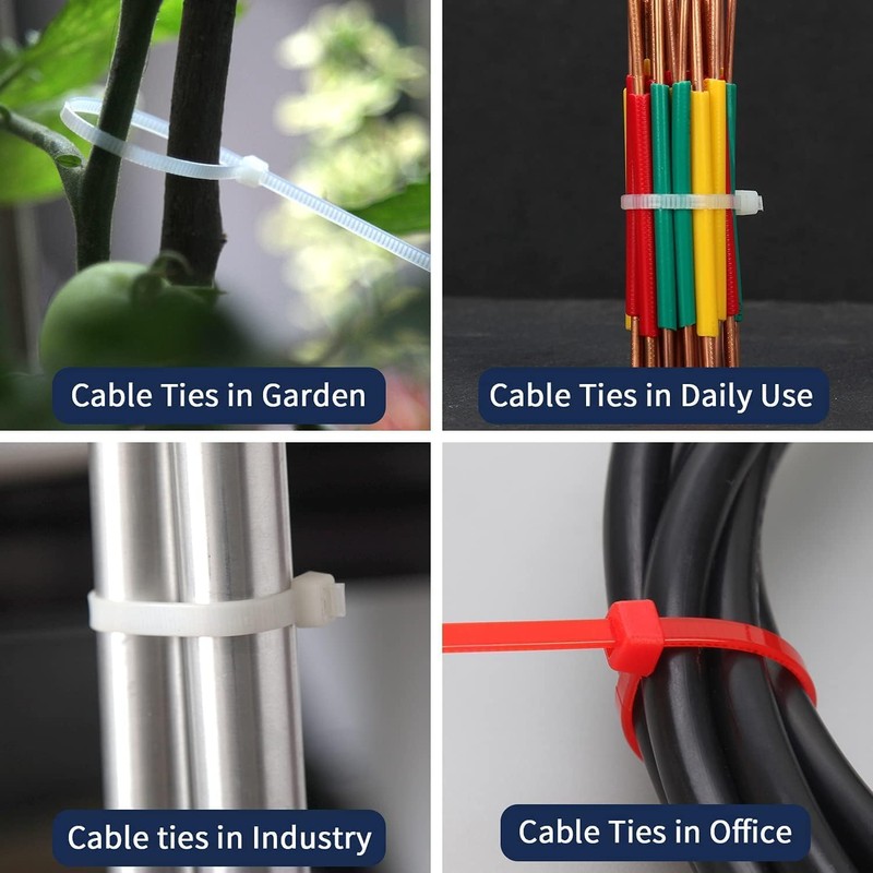 XINGO 500本 幅4.8mm 長さ300mm 結束バンド屋外 高耐久 22KGS ンド 引張強度 タイラップ
