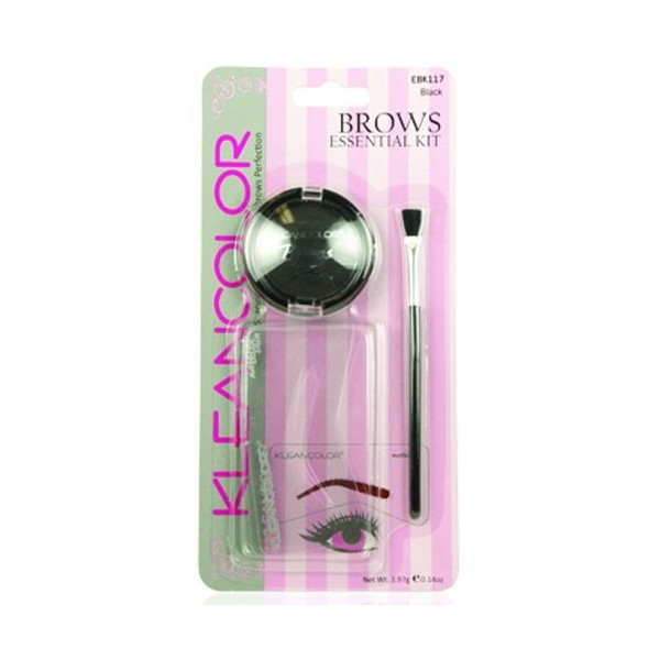 Kleancolor Eye Brows Essential Kit - EBK117 Black Powder