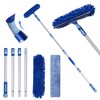 LOMIDA Professional Window Squeegee Kit - 62" Lightweight Aluminum Pole,